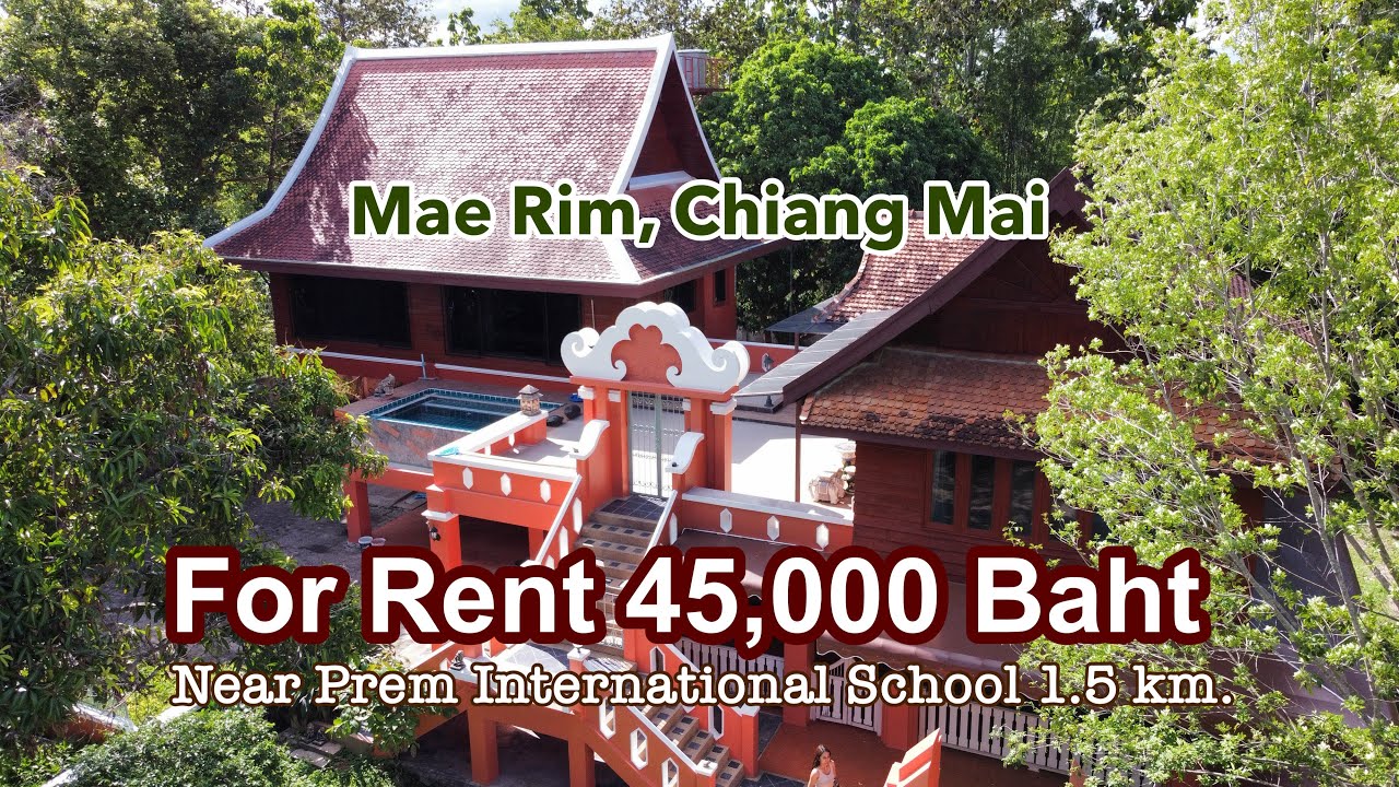 Ep.74 ให้เช่า บ้านท่ามกลางธรมชาติ แม่ริม,เชียงใหม่ 9ไร่ 1งาน 79ตรว. 45,000บาท  เข้าเมือง 30นาที