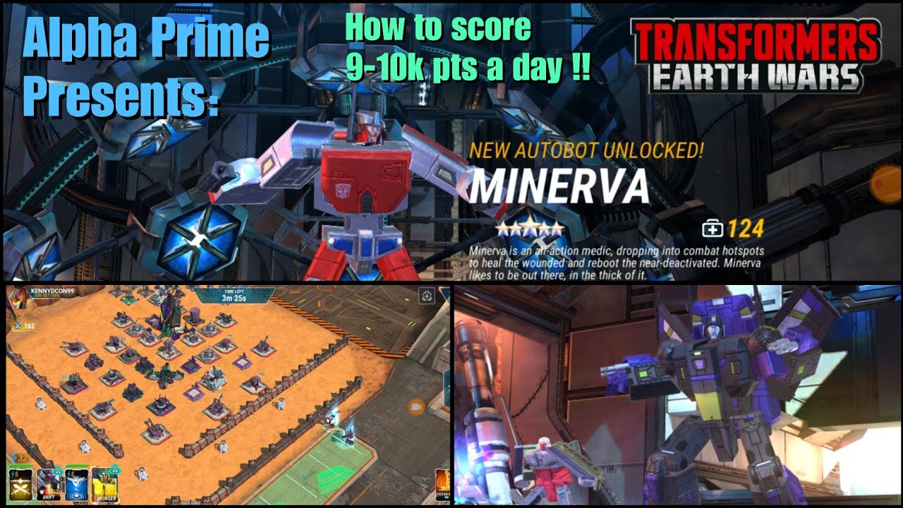 How to score 9-10k pts a day & let's unlock some new 5 star bots! Transformers Earth Wars