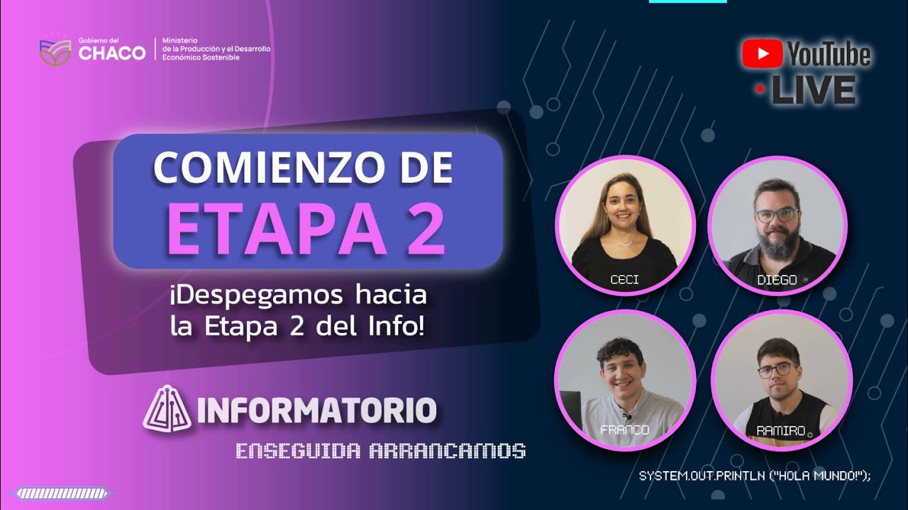 ¡
CIERRE DE ETAPA 1! 🚀