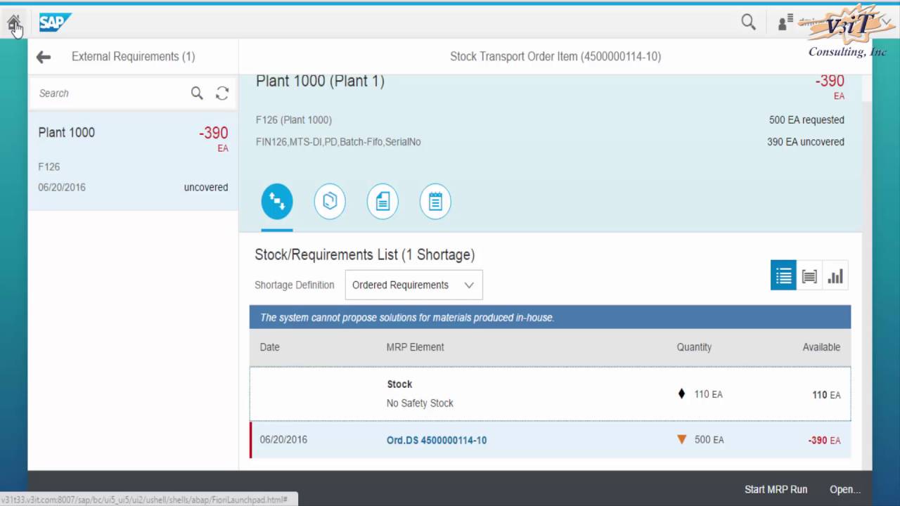 1 09 Fiori App   Monitor external and internal requirements