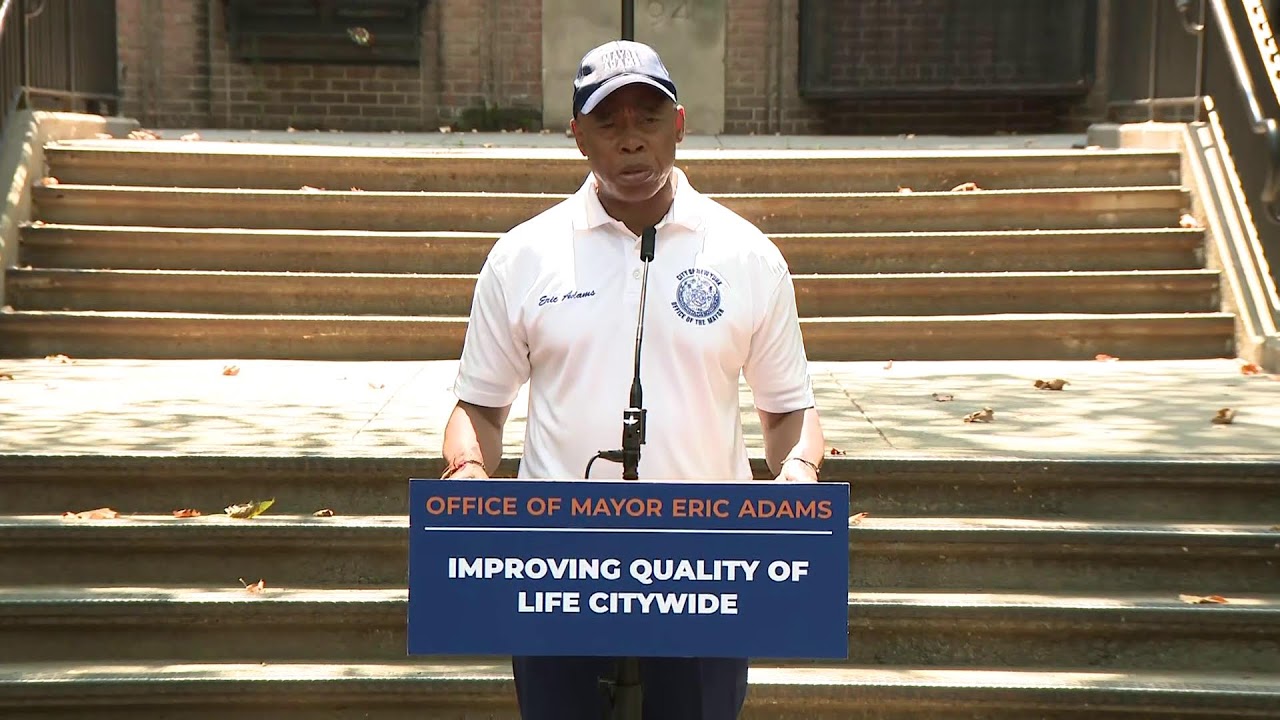 Mayor Eric Adams Makes Public-Safety- and Quality-of-Life-Related Announcement