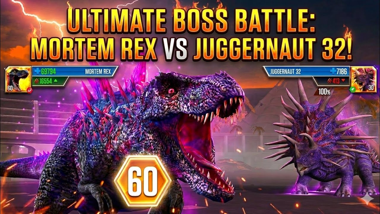 FIRST LOOK OF MORTEM REX | Jurassic World The Game 