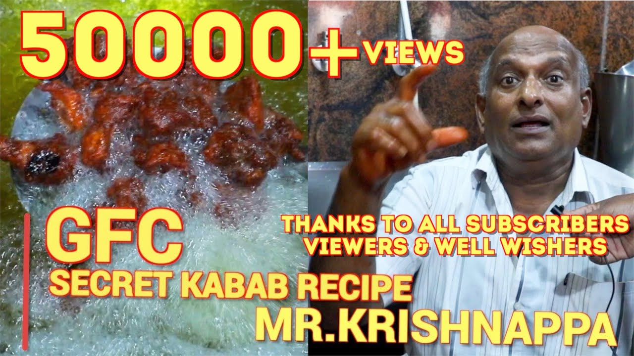 GFC New Kabab Recipe Secrets (Ep - 1) Juicy n Crispy,  #gfckrishnappa#gfckabab#gfcchickenkabab