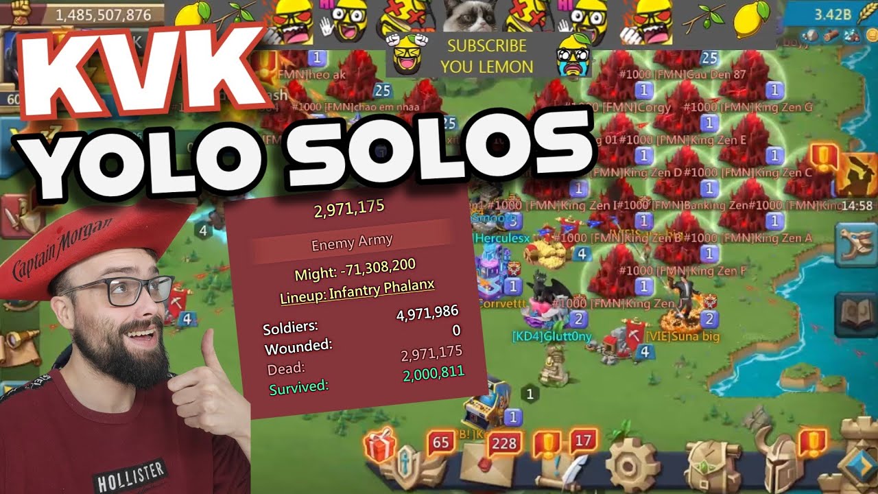 KVK YOLO SOLOS! 29.5B GUILD SCORE ЧАСТЬ 2 - Lords Mobile