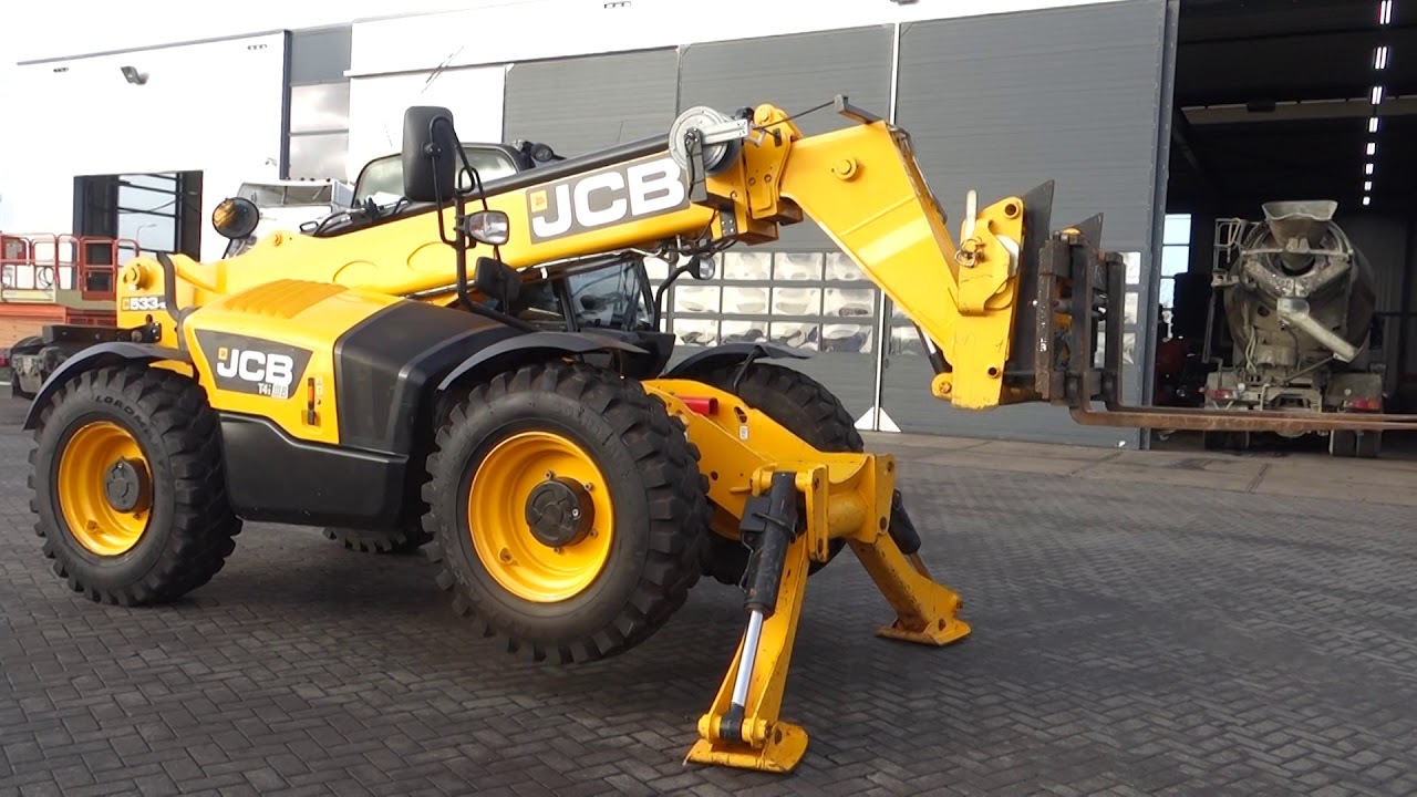 JCB 533-105 - HYDR. FORKS & BUCKET - OUTRIGGERS - AIRCO