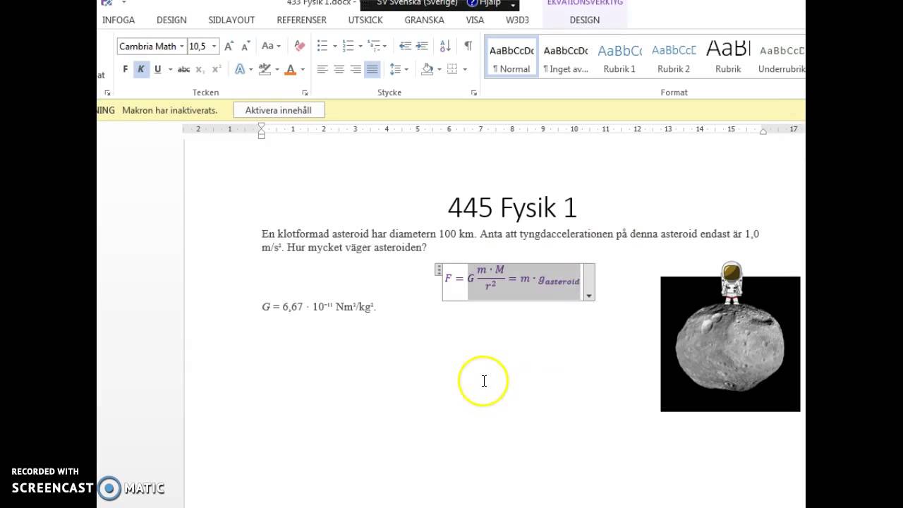 445 i Fysik1