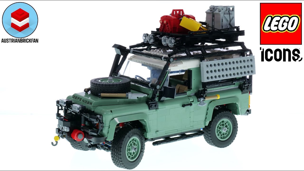 LEGO Icons 10317 Land Rover Classic Defender 90 — обзор скоростной сборки LEGO