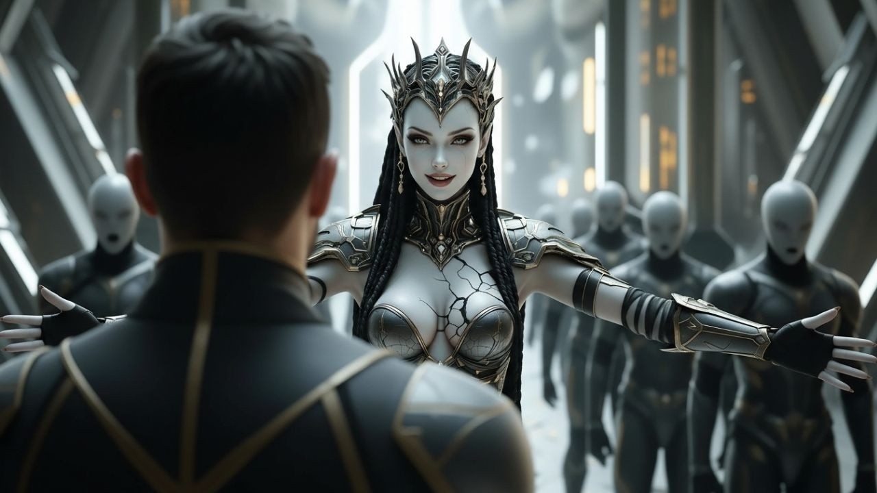 The Queen Embraced the Silent Human Soldier... Everyone in the Hall Was Astonished