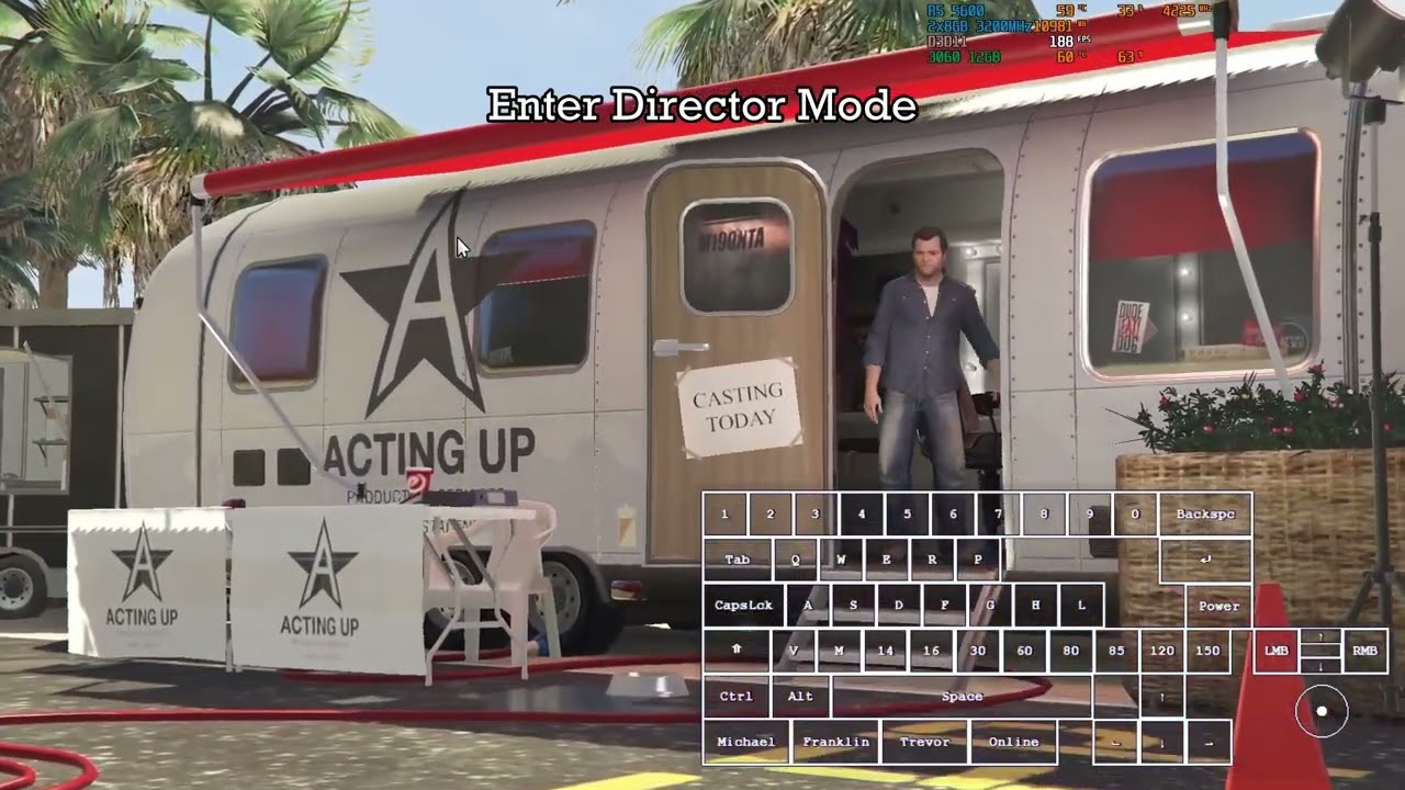 How to Director Mode Glitch in GTAV (for Speedrunning)