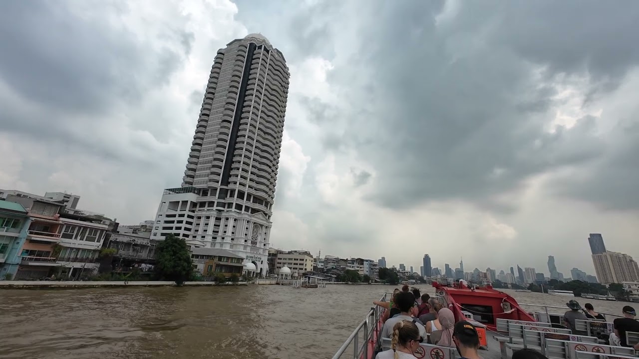 Chao Phraya River taxi part 1 Bangkok Thailand