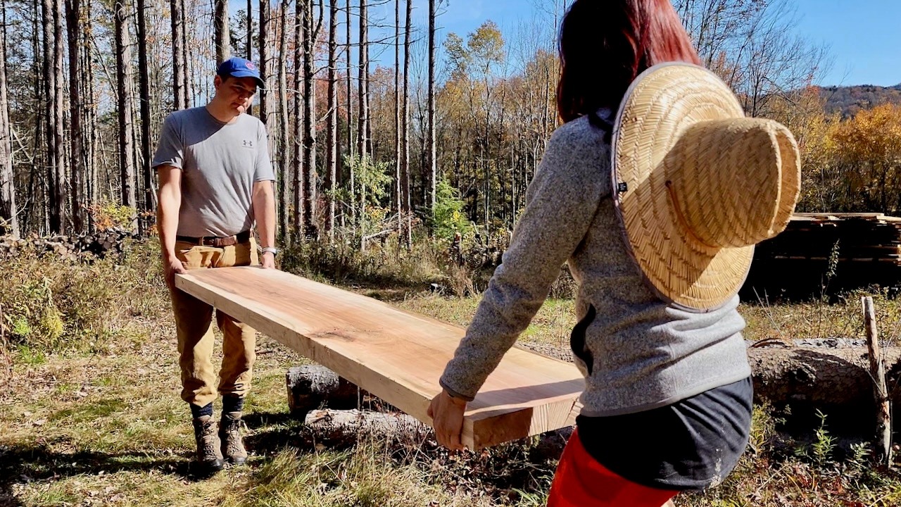 $1200+ Of Lumber In A Day | Pushing Our Sawmill To The Max | Fallen Tree To Future Furniture