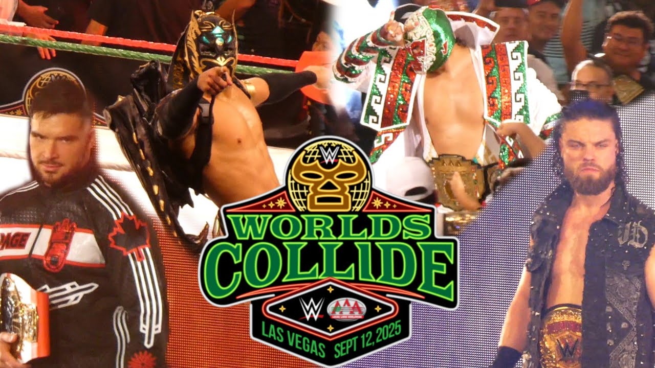 AAA Latin American Championship Fatal 4 Way Entrances - WWE/AAA Worlds Collide Las Vegas | Fancam