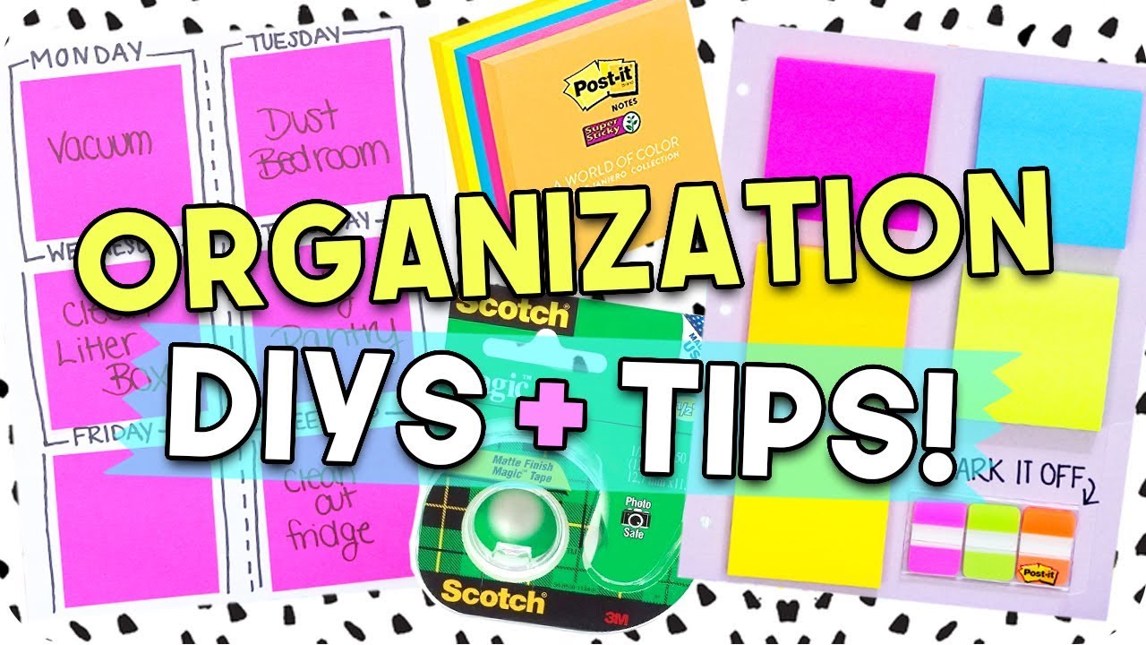 Organization Tips + DIYs for Everyone!