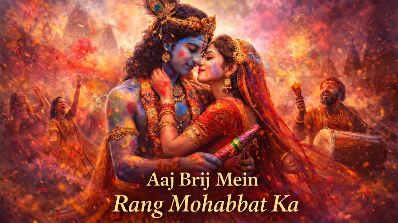 Aaj Brij Mein Rang Mohabbat Ka | Romantic Holi Song | Radha Krishna Divine Love | Rangotsav 2026