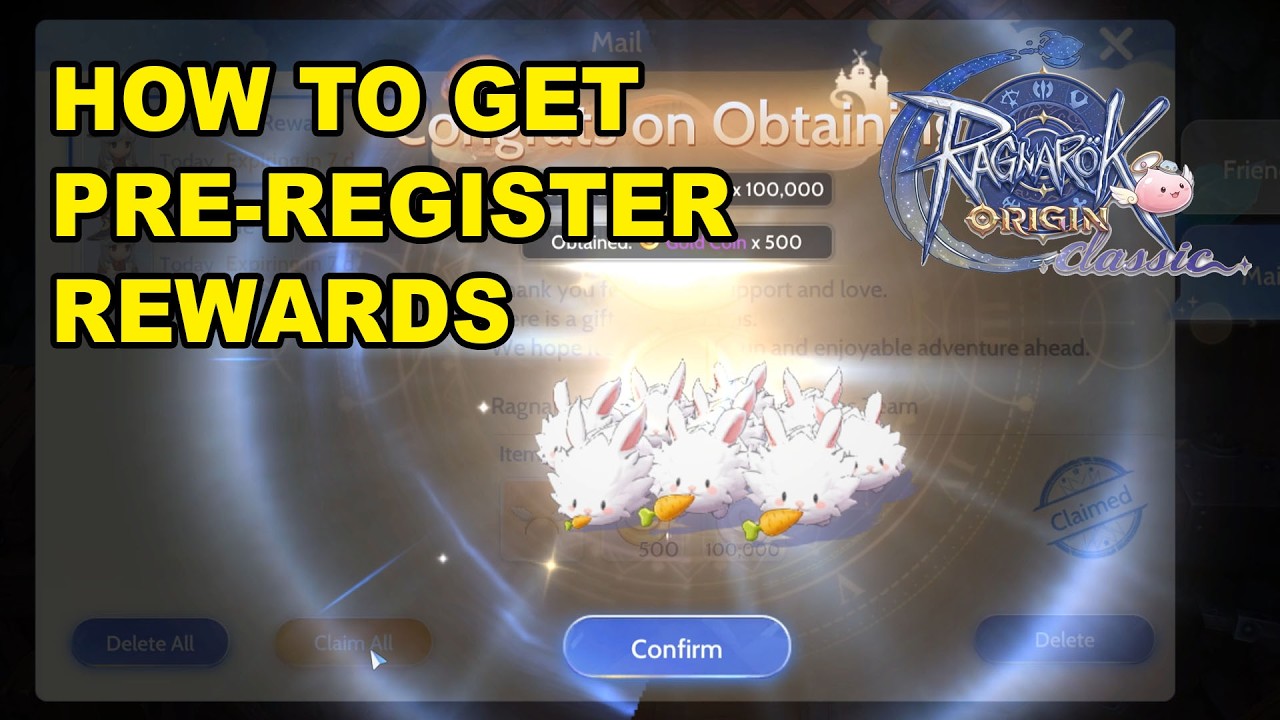 Как получить награды за предварительную регистрацию в Ragnarok Origin Classic