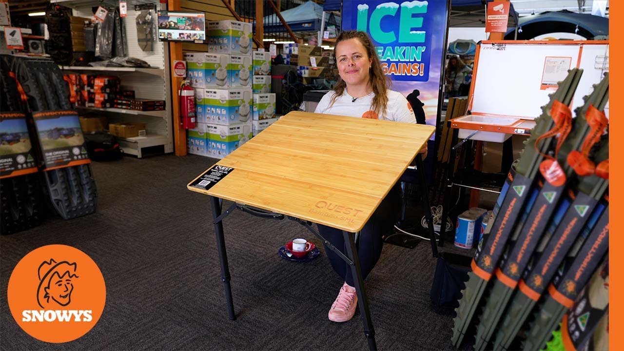 Quest Outdoors Bamboo Camp Table Small