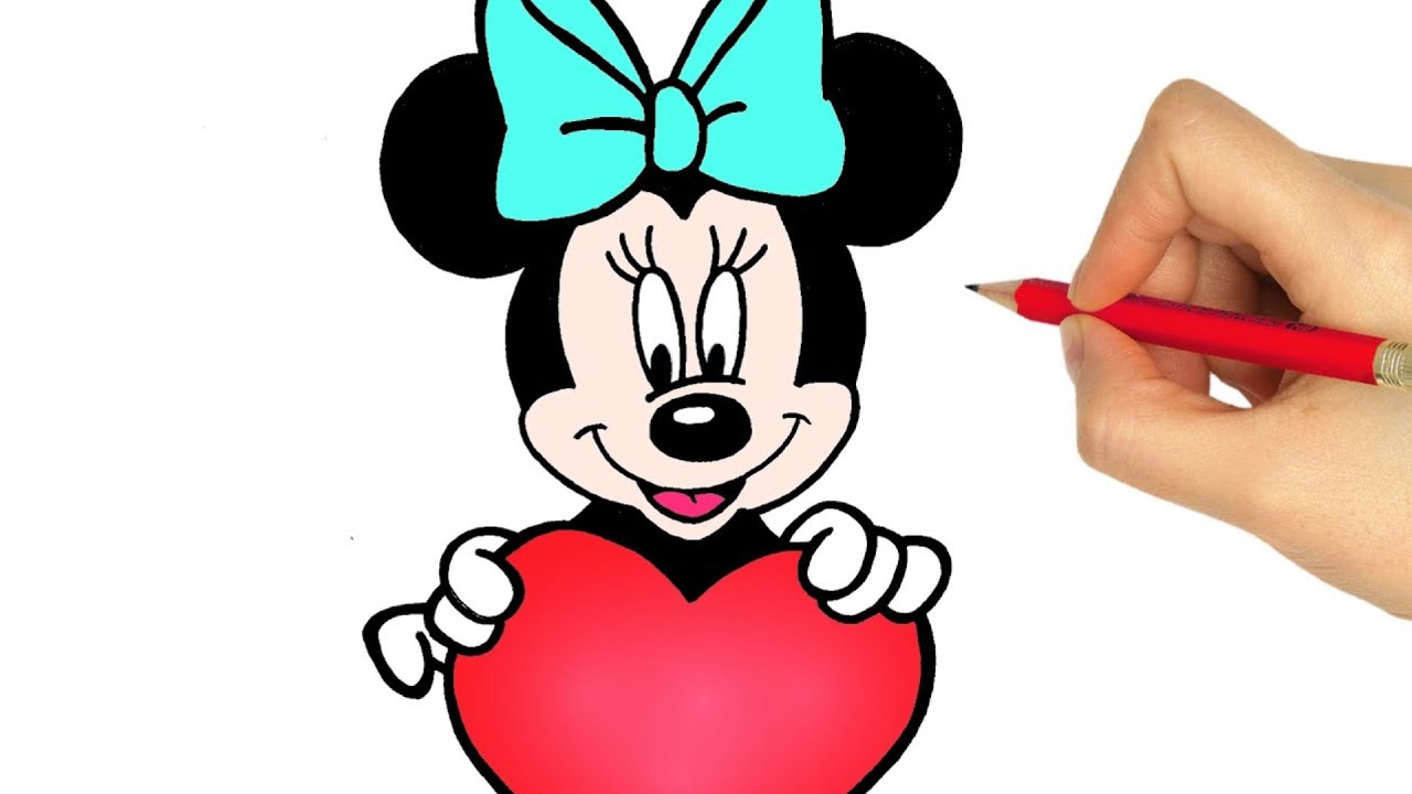 WIE ZEICHNET MAN MINNIE MAUS - MINNIE MOUSE ZEICHNEN