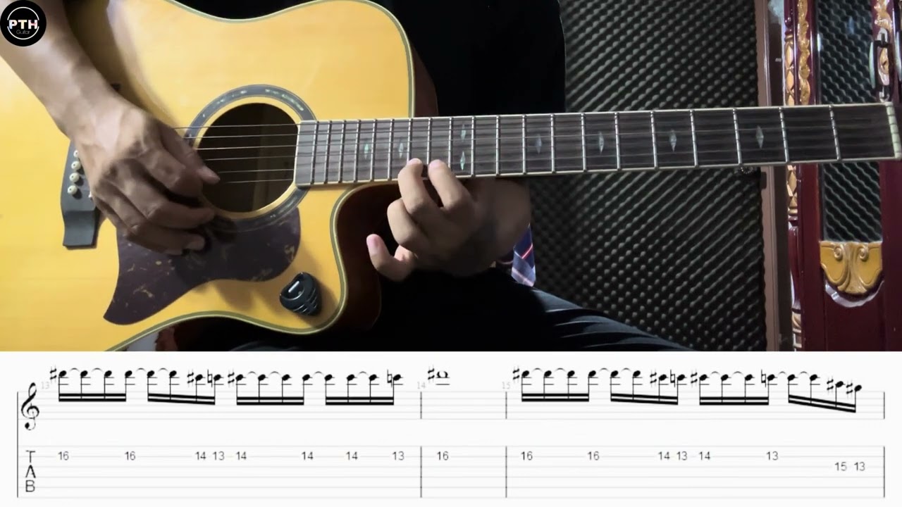 သို့အတိတ်က guitar intro & solo tutorial by@pthguitar