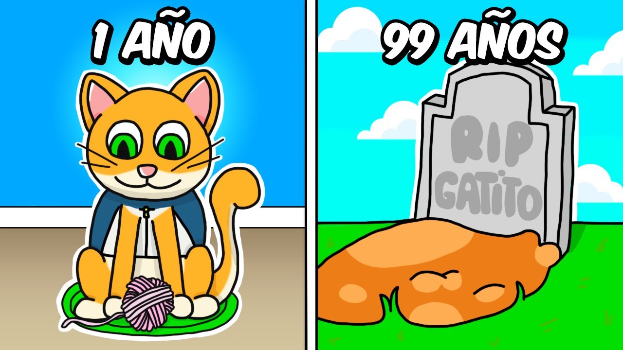 Un SIMULADOR DE VIDA de GATO de 0 a 100 AÑOS 🤩😼