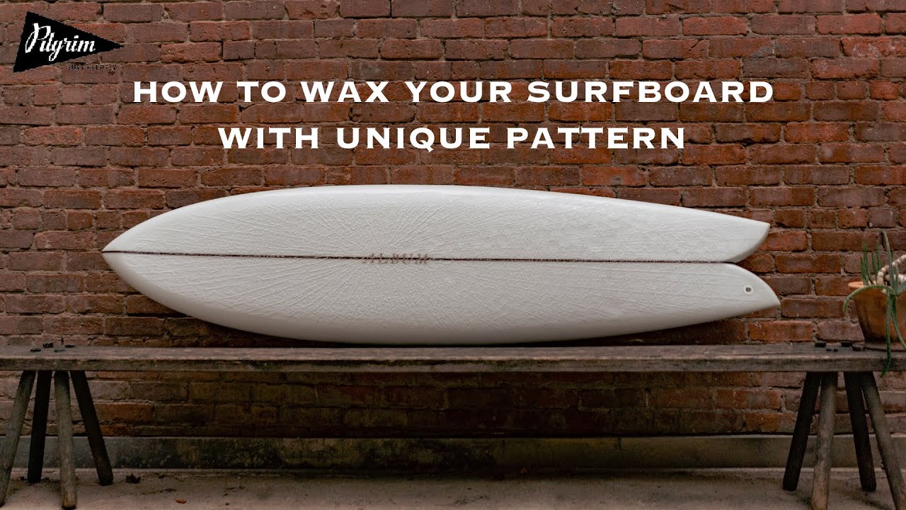 How to wax your surfboard with UNIQUE PATTERN | Tutorial by Chris Gentile @pilgrimsurf783