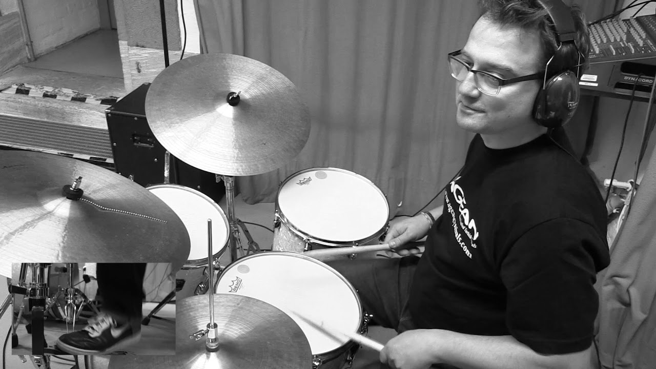 Jazz Exercises For Drummers Foot Pattern 5 Page 19 by Markus Faller