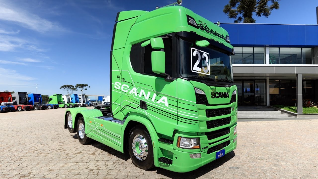 Scania R 450 Highline 2023 — Único dono e só 220 mil km