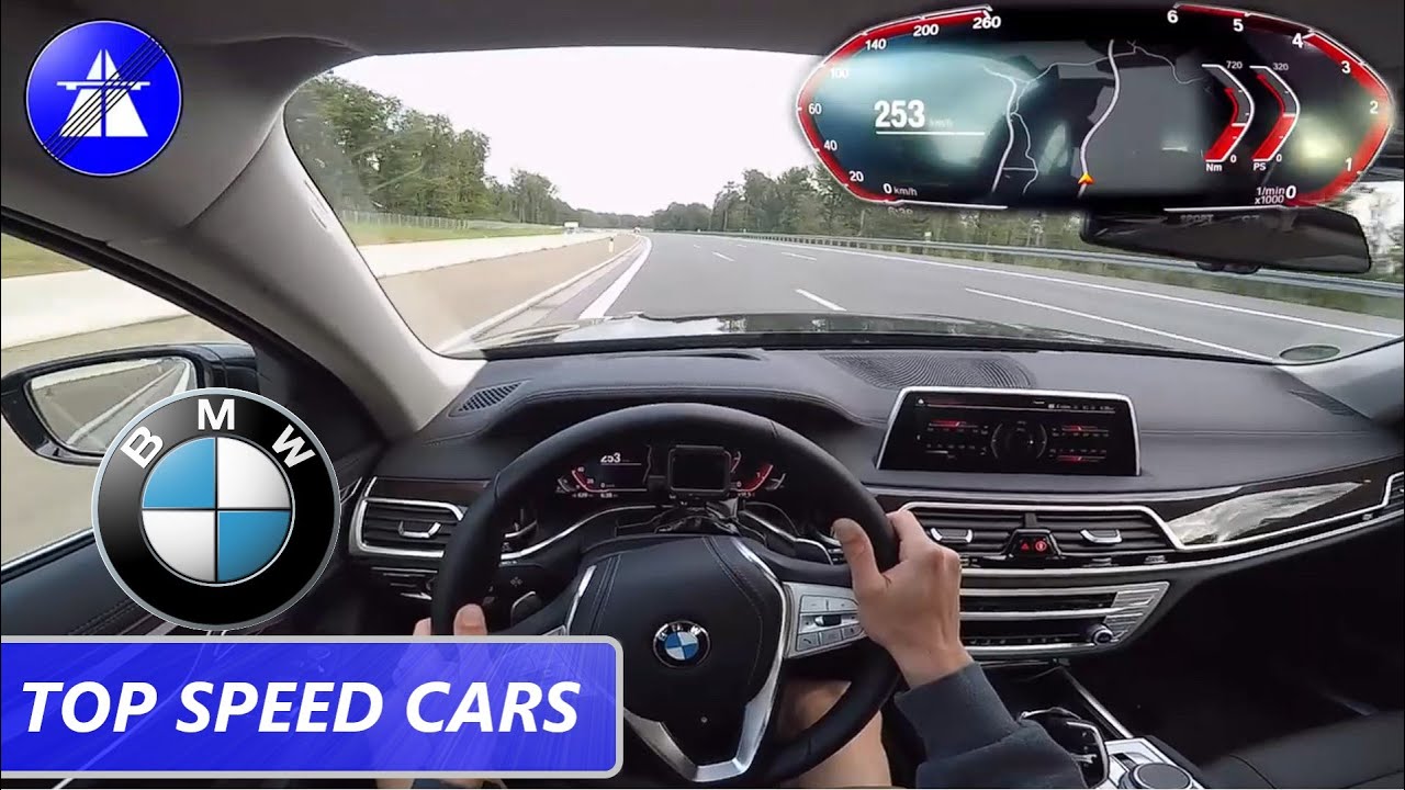 BMW 730D G11 POV TOP SPEED DRIVE ON GERMAN AUTOBAHN / Dragy acceleration 0-100/100-200 km/h