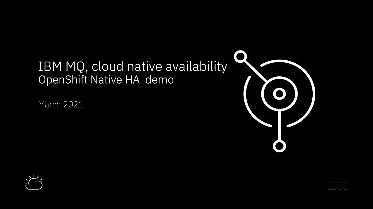 IBM MQ Native HA demo