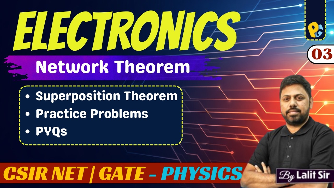 Lec 03 | Superposition Theorem | Practice Problems & PYQs | Electronics | POTENTIALG | Lalit Sir