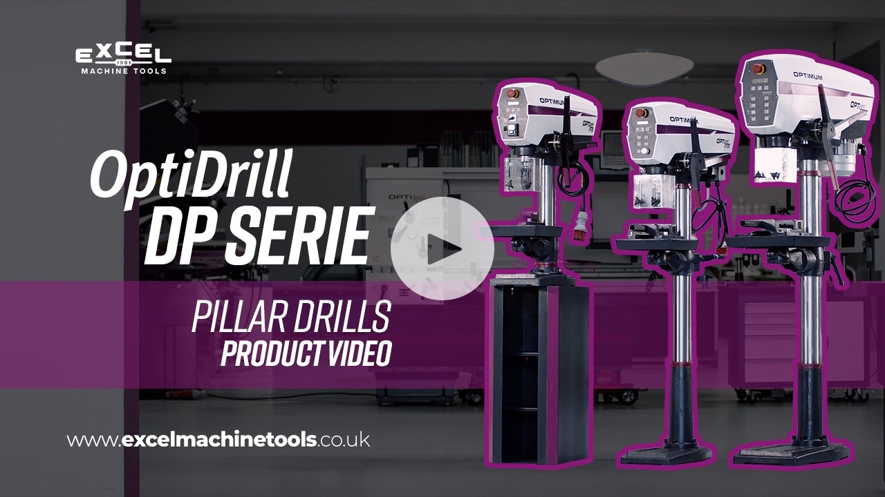 Optidrill DP26T, DP26V & DP33BV | Professional Pillar Drills for Precision Metalworking
