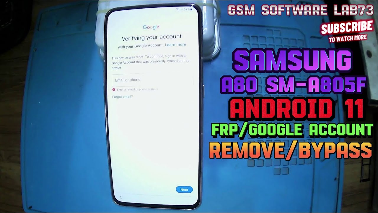 How to Samsung A80(SM-A805F)U6 U7 U8 Frp bypass Google Account Unlock🔐Android 11 1click Unlock Tool🔐