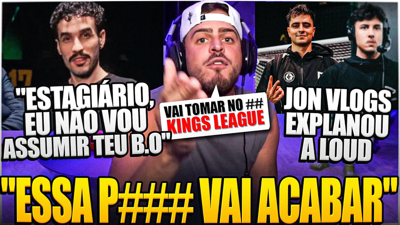 JON VLOGS TÁ DE SACO CHEIO DA KINGS LEAGUE, ELE SE REVOLTOU E FEZ UM DESABAFO PESADO APÓS POLÊMICAS