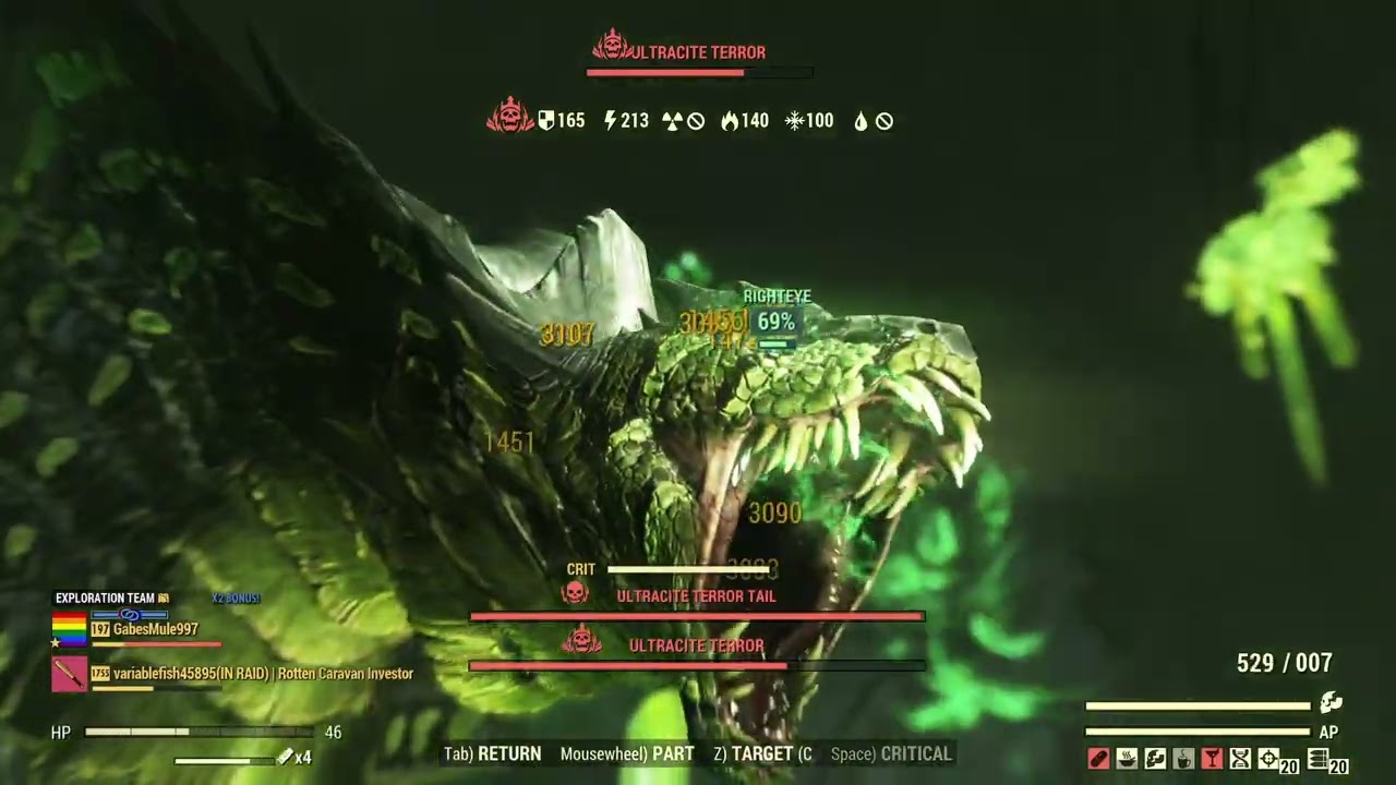 28 Second Furious Pin-Pointer's Gatling Plasma Snake Kill - Fallout 76
