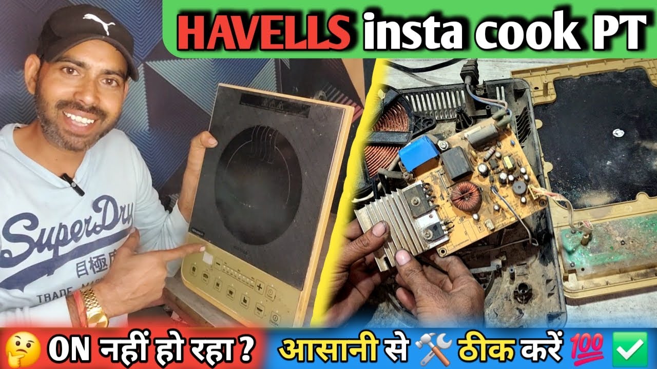 induction cooktop repairing || Havells insta cook PT || induction on/off standby problem solution ||