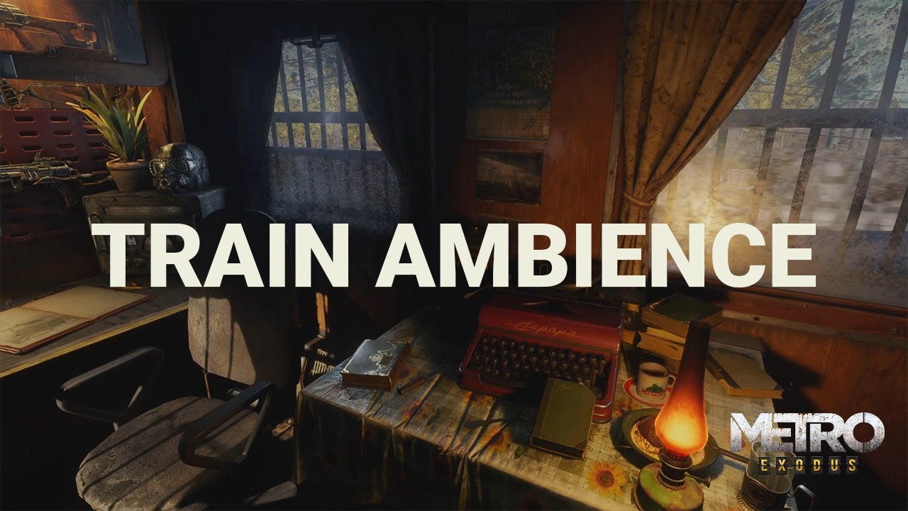 Relaxing Train Ride to Nowhere - Metro Exodus (Relax Study Sleep ASMR)