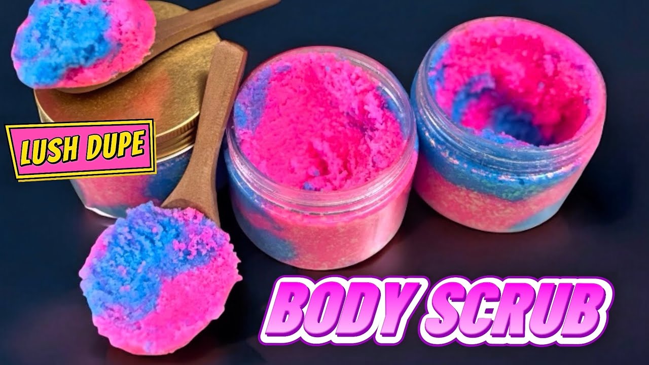 Make Body Scrub Just Like LUSH'S!  LUSH DUPE - Foaming Body Scrub DIY!
