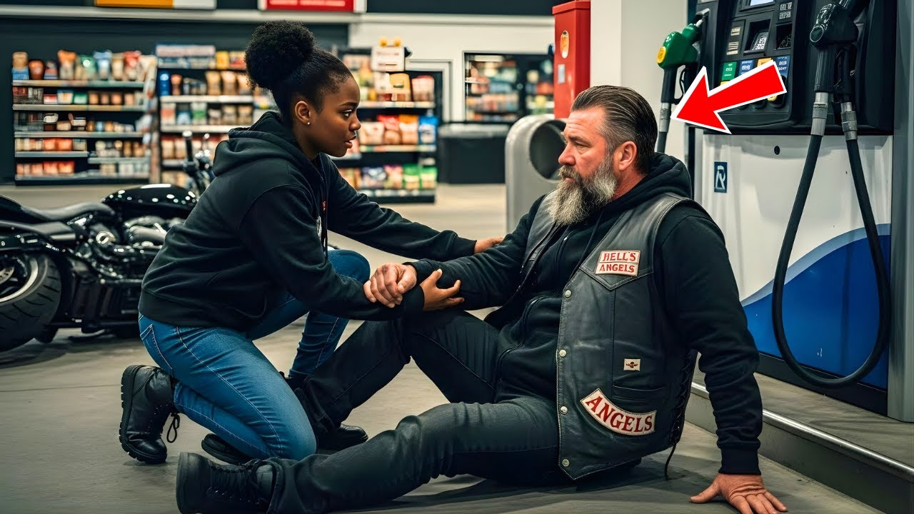 Black Girl Spent Her Last $8 Helping Hell’s Angel — Next Day 100 Bikers Brought a Life-Changing Gift
