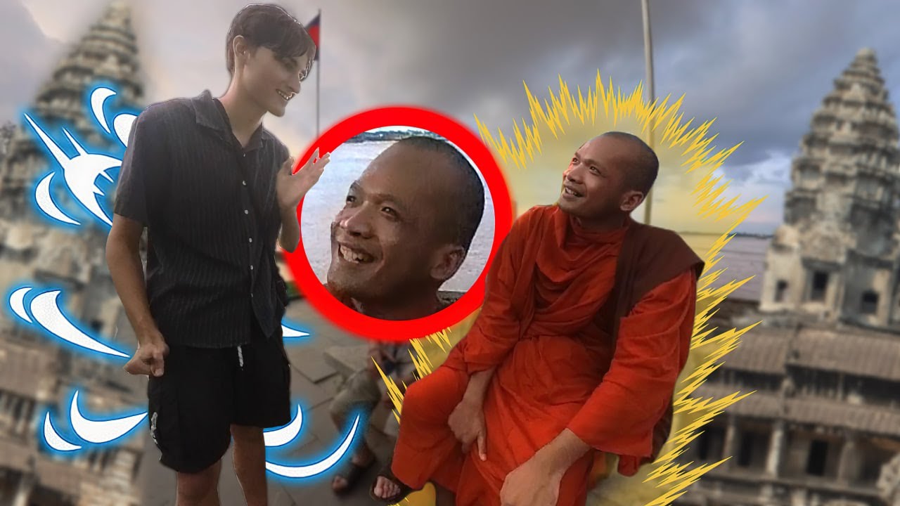Monk Shocked When I Speak Fluent Khmer in Cambodia!