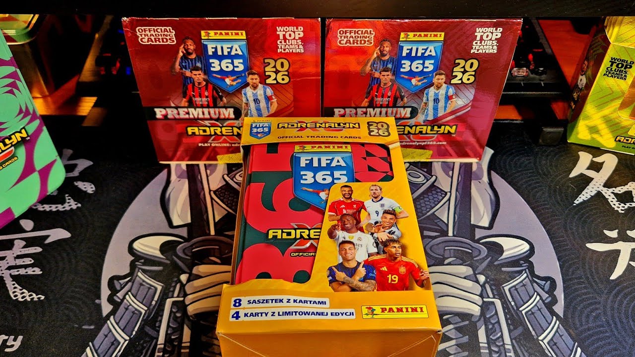 DUŻA PUSZKA 8 PACZEK I 4 LIMITED EDITION OTWIERAM KARTY PIŁKARSKIE DANIELOS PANINI FIFA 365 2026