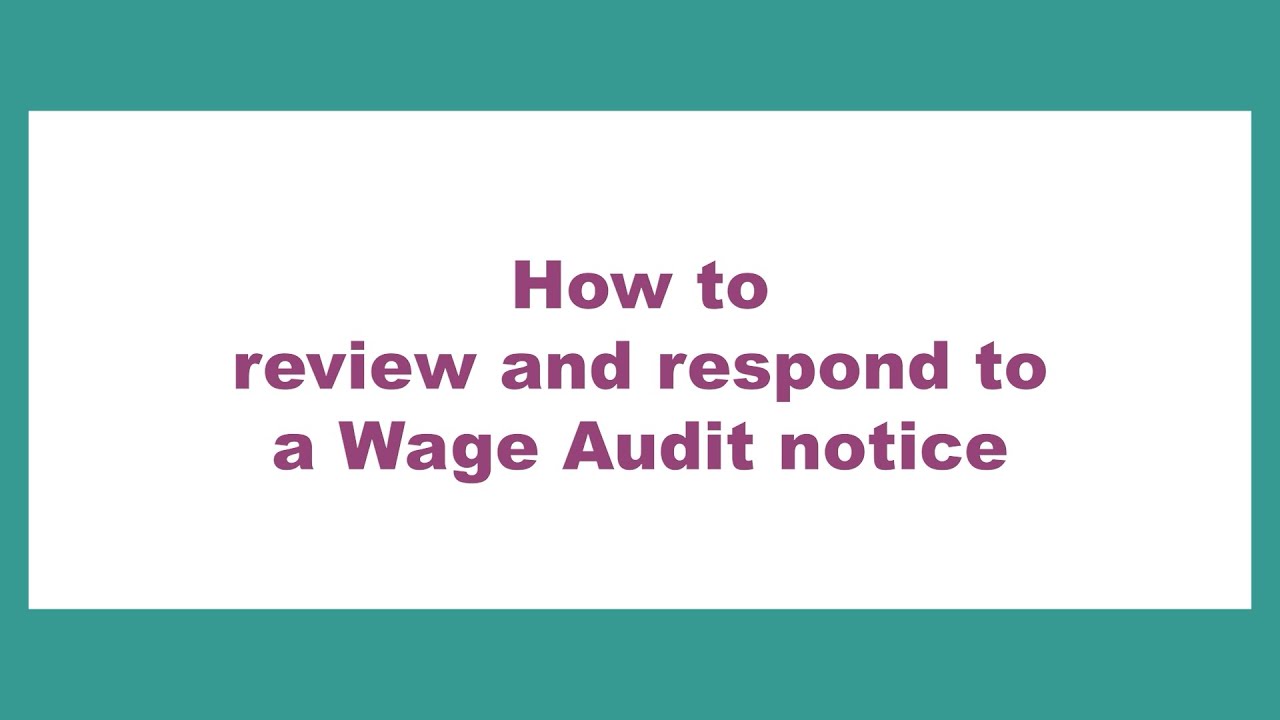 Wage Audit Notices as an Employer | CACTUS