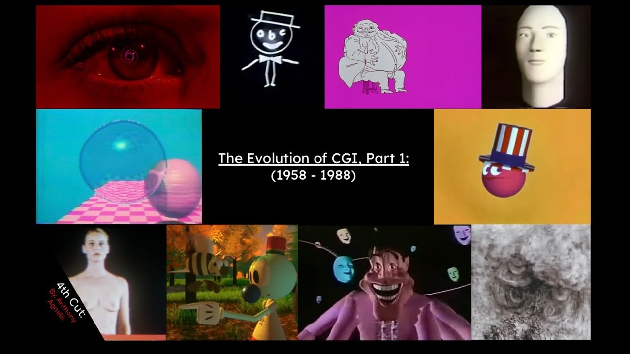 The Evolution of CGI, Part 1: (1958 - 1988) READ DESCRIPTION. Outdated, 4th Cut.