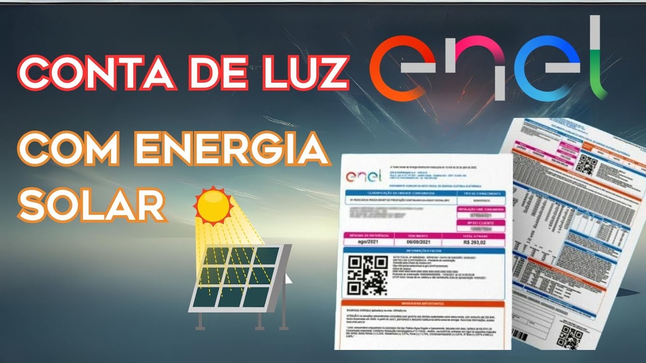 Conta de Luz ENEL com Energia Solar: Entenda a Sua Fatura de Energia