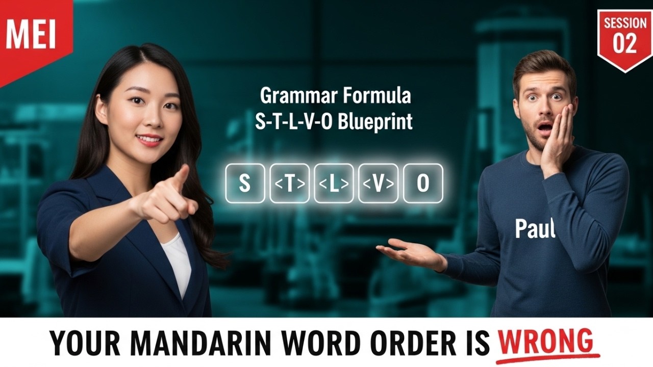 Mandarin Sentence Structure for Beginners | S-T-L-V-O Grid Explained | Session 02