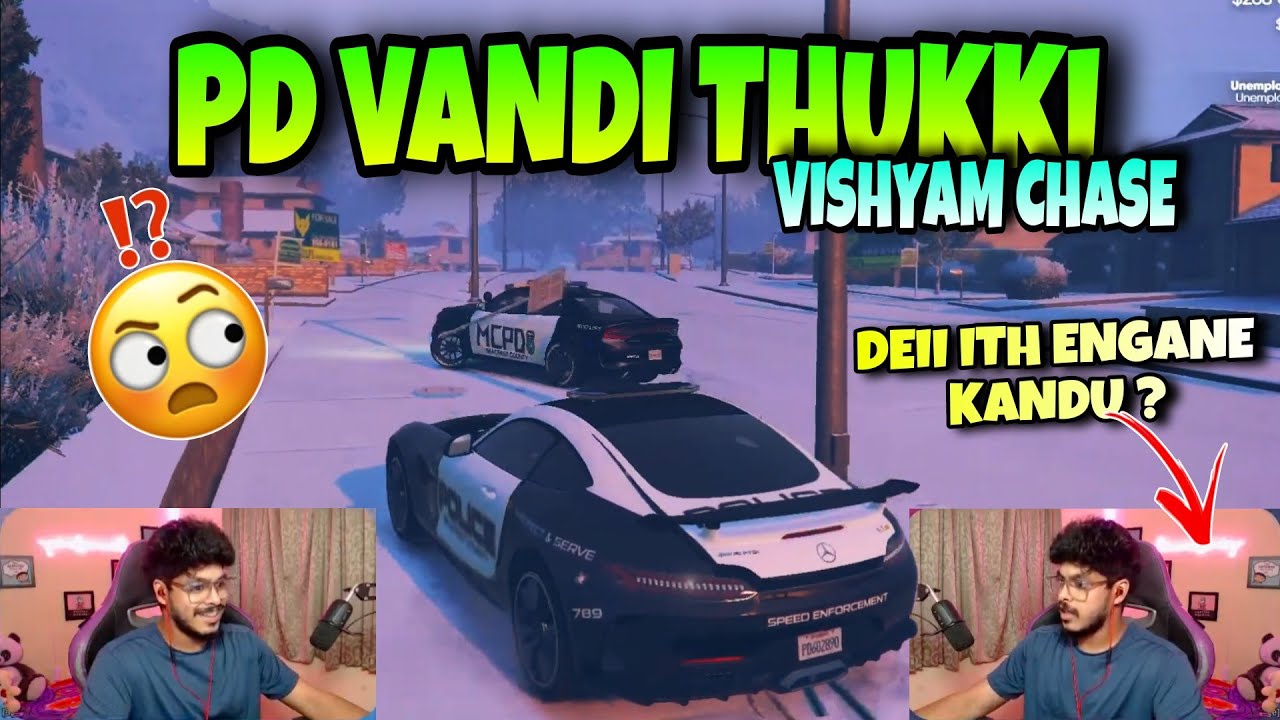 Chandran PD Vandi Thukki 👀💥 Chandran vs Police Vishyam Chase ❤️⚡ Mass and Funny Moments 💯