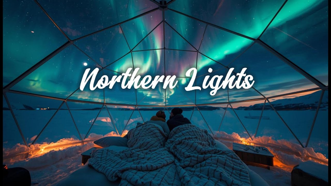 Romantic Arctic Night – Watching Aurora Borealis Together | Cozy Relaxing Ambient Mood