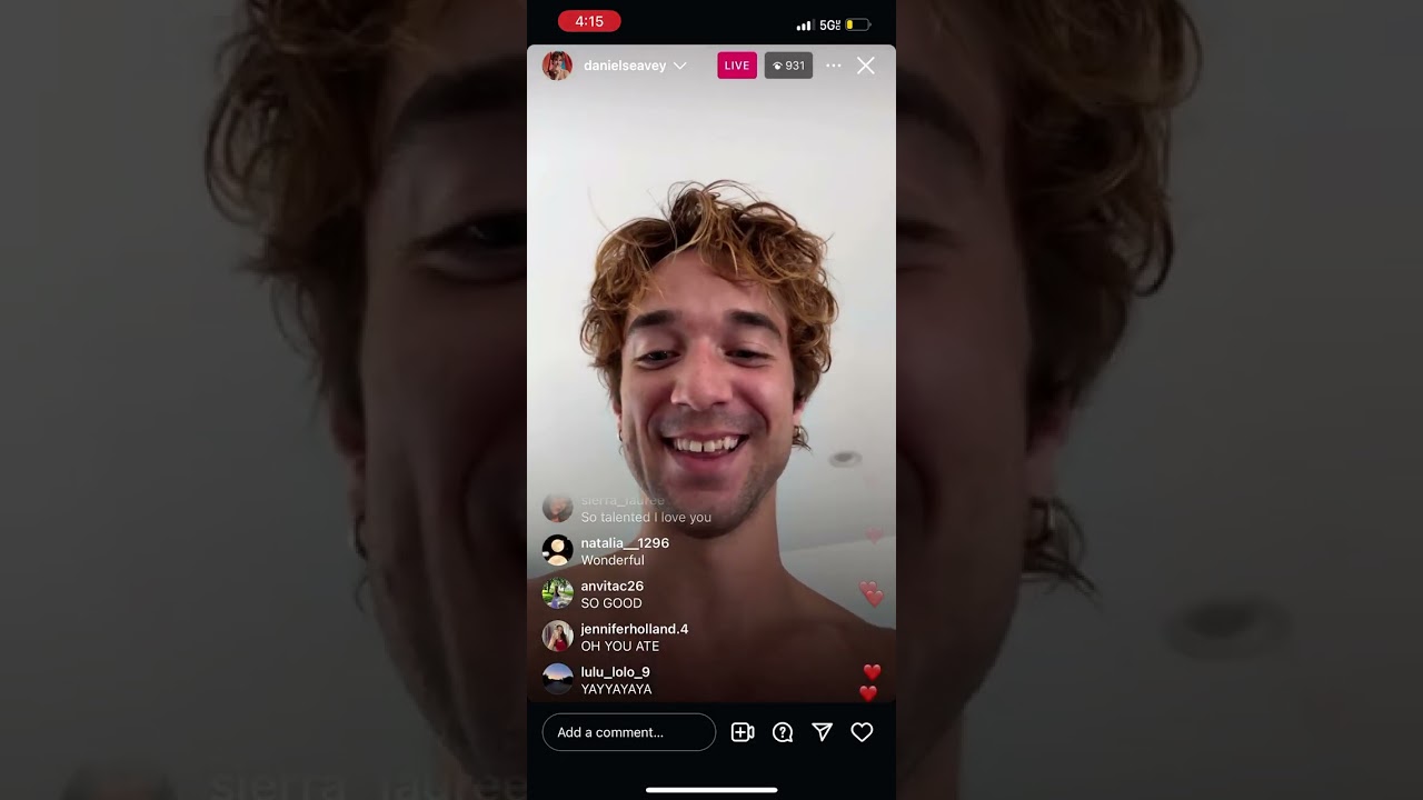 Daniel Seavey Instagram live (03/04/25)