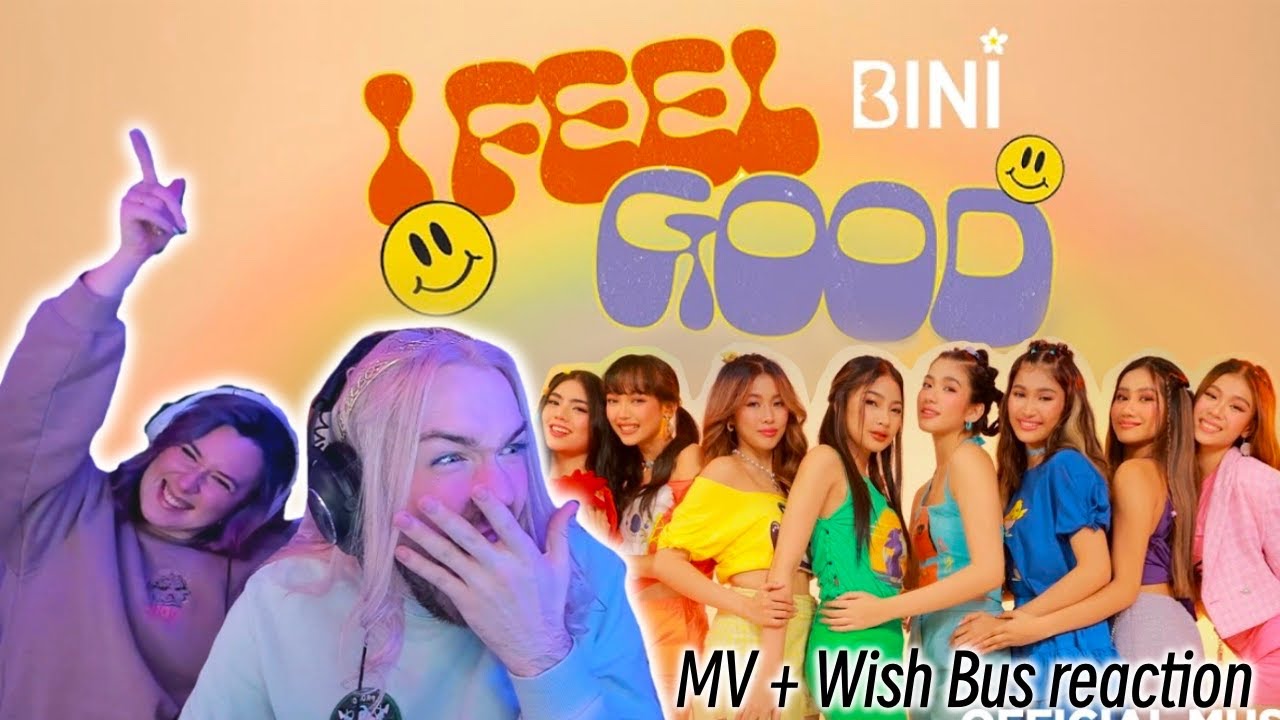 BINI | I FEEL GOOD MV + Wish Bus COUPLE REACTION! Vocal coach & dancer REACT