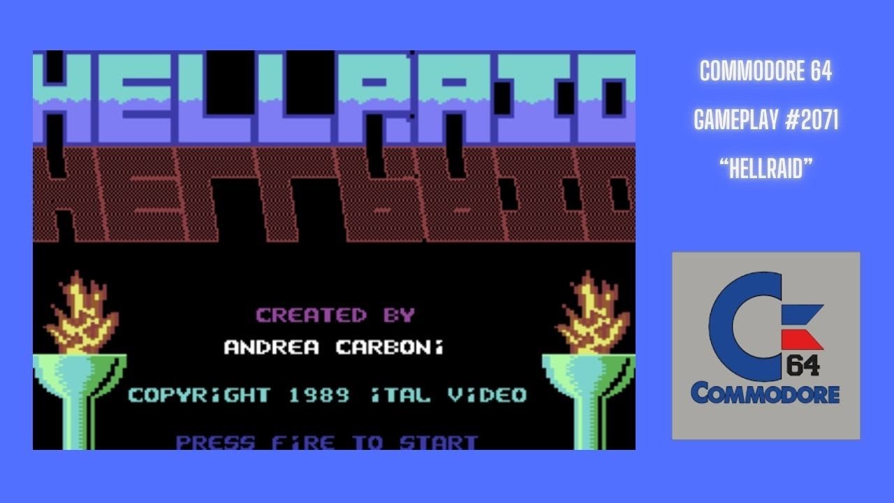 HellRaid (Commodore 64 / Gameplay #2071)