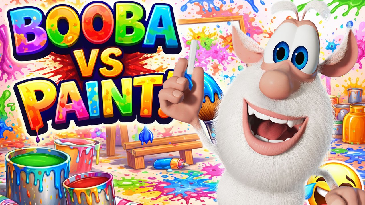 Booba vs Paint! 😂 Booba ปะทะสี!  ป่วนขั้นสุด Art Gone Wild 🎨Cartoons collection⭐ Super Toons TV Thai