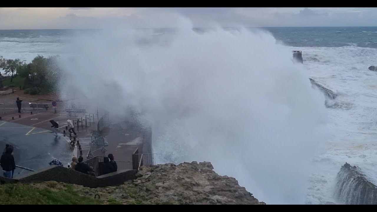 Tempête Benjamin à Biarritz